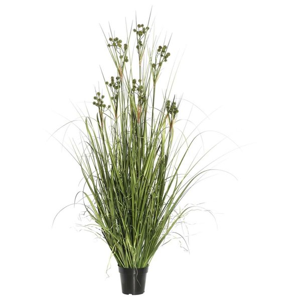 Dare2Decor 48 in. Grass with Pomp Balls in Pot DA1236131